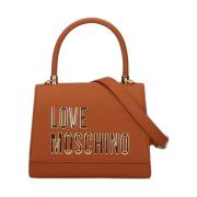 Love Moschino Beige PU Handväska - GRS Noce Beige, Dam