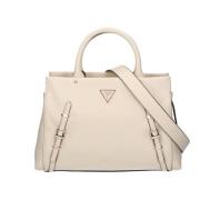 Guess Ivory Handväska - Levia Satchel White, Dam