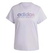 Adidas T-shirt Purple, Dam