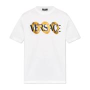 Versace T-shirt med tryckt logotyp White, Herr