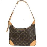 Louis Vuitton Vintage Pre-owned Canvas axelremsvskor Brown, Dam