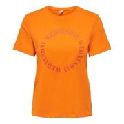 Only Vardag T-shirt Orange, Dam