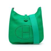 Hermès Vintage Pre-owned Laeder crossbodyvskor Green, Dam