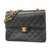 Chanel Vintage Pre-owned Tyg axelremsvskor Black, Dam