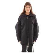 Rick Owens Huva Vadderad Parka i 09 Black, Dam