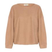 Cream Kanel Swirl Sweatshirt Brown, Dam