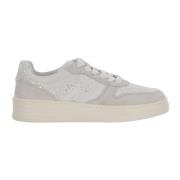 Hogan Sneakers i läder med glitterlogo White, Dam