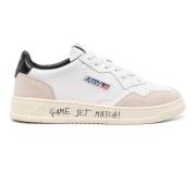 Autry Vita lädersneakers med mockainsatser White, Herr