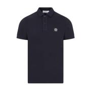 Stone Island Blå Polo Skjorta Casual Stilfull Män Blue, Herr