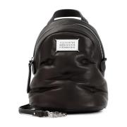 Maison Margiela Svart Läder Bucket Bag & Ryggsäck Black, Dam