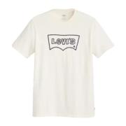 Levi's T-Shirt Uomo Graphic Crewneck TEE Rope White, Herr