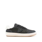 Philippe Model Svarta Sneakers Klassisk Stil Black, Herr