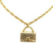 Chanel Vintage Pre-owned Metall halsband Yellow, Dam