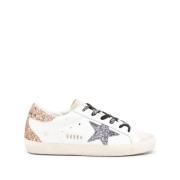 Golden Goose Glitter Häl Sneakers White, Dam