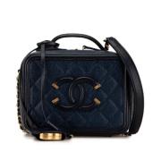 Chanel Vintage Pre-owned Laeder chanel-vskor Blue, Dam