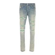 Amiri Stretch Denim Jeans Blue, Herr