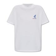 Off White T-shirt med tryck White, Dam