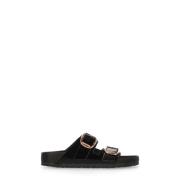 Birkenstock Arizona Big Buckle Sandaler Black, Dam