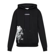 Iceberg Tryckt sweatshirt Black, Herr