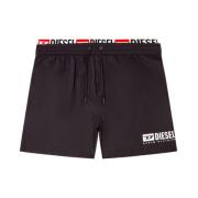 Diesel Hybrid Waist Swim Shorts Black, Herr