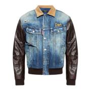 Dsquared2 Jacka tillverkad av kombinerade material Blue, Herr