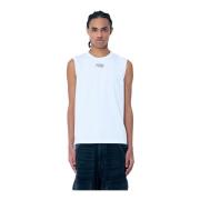 Diesel Logo Plaque Tank Top White, Herr