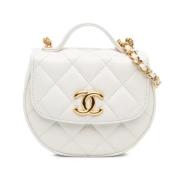 Chanel Vintage Pre-owned Laeder chanel-vskor White, Dam