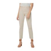 Only Beige Elastiska Mom Jeans Kollektion Beige, Dam