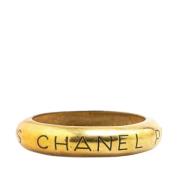 Chanel Vintage Pre-owned Metall armband Yellow, Dam