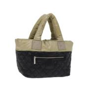 Chanel Vintage Pre-owned Nylon handvskor Black, Dam