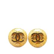 Chanel Vintage Pre-owned Metall chanel-smycken Yellow, Dam