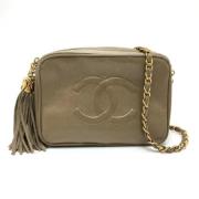 Chanel Vintage Pre-owned Laeder chanel-vskor Yellow, Dam