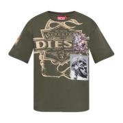 Diesel T-shirt T-Boxt-Slits-R8 Green, Herr