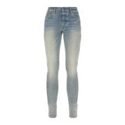 Amiri 3D Bones Skinny Jeans Blue, Herr