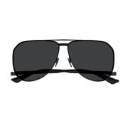 Saint Laurent Pilotstil Solglasögon SL 690 Dust Black, Dam