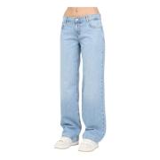 Only Klassiska minimalistiska denim jeans Blue, Dam