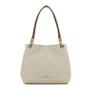 Michael Kors Canvas Kensington Shopping Bag Beige, Dam