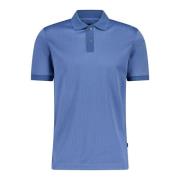 Hugo Boss Bomull Polo Skjorta Regular-Fit Knappad Krage Blue, Herr