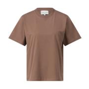 Loulou Studio Mjuk Pima Bomull T-shirt Brown, Dam