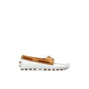 Tod's Läder mockasiner White, Dam