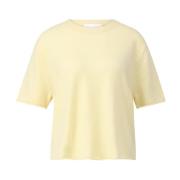 Lisa Yang Kashmir T-shirt med modern design Yellow, Dam