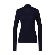 Etro Elegant Ull Turtleneck Tröja Blue, Dam