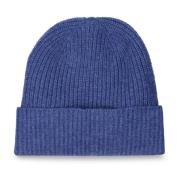 Zanieri Kashmir Beanie med Umslag Blue, Herr