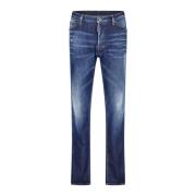 Dsquared2 Cool Guy Slim-Fit Jeans Använt-Look Tillverkad i Italien Blu...