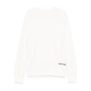 Aspesi Logo Print Sweatshirt Beige, Herr