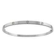 Cartier Vintage Pre-owned Vitt guld armband Gray, Dam