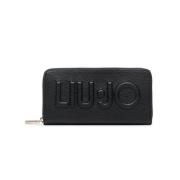 Liu Jo Logo Plånbok Axx027 E0086 Black, Dam