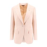 Tom Ford Ullblazer med Sidensfoder Pink, Dam