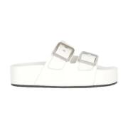 Balenciaga Vintage Pre-owned Laeder sandaler White, Dam