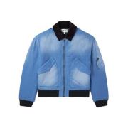 Loewe Blå Bomberjacka i Bomull Aw24 Blue, Herr